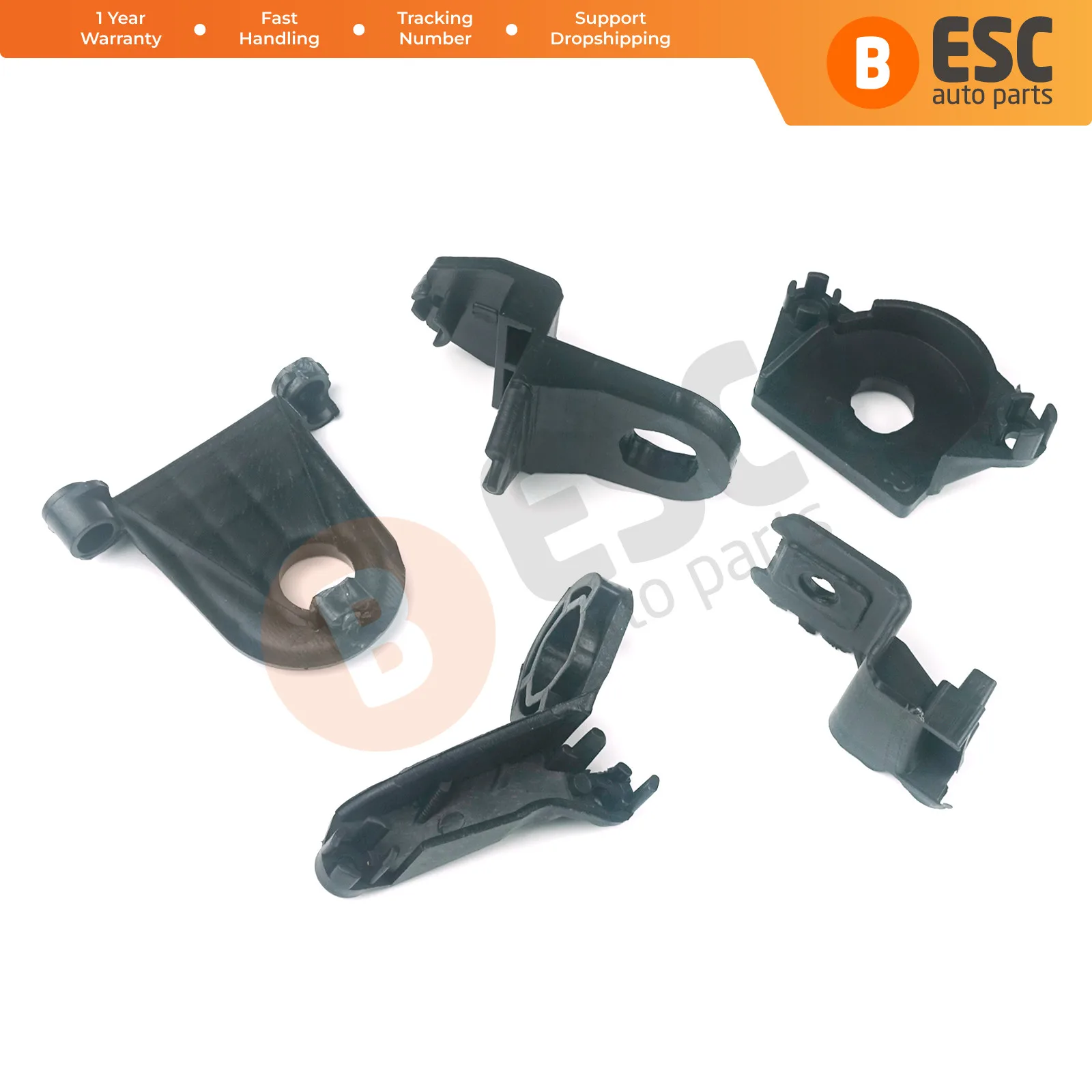 

ESC Auto BHL531 Headlight Headlamp Housing Repair Bracket Mount Clips Tabs Set 5F0998226 Right for Seat Leon MK3 5F 2012-2020