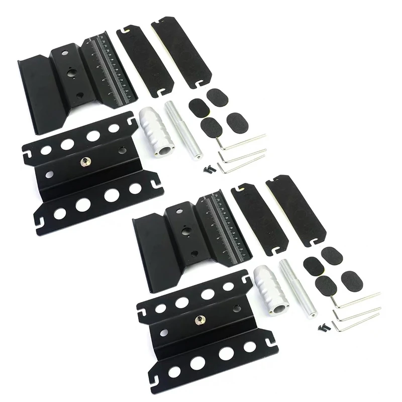 

2X Metal Aluminum RC Car Workstation Work Stand Repair 360 Degree Rotation For 1/8 1/10 1/12 1/16 Scale Model,Black