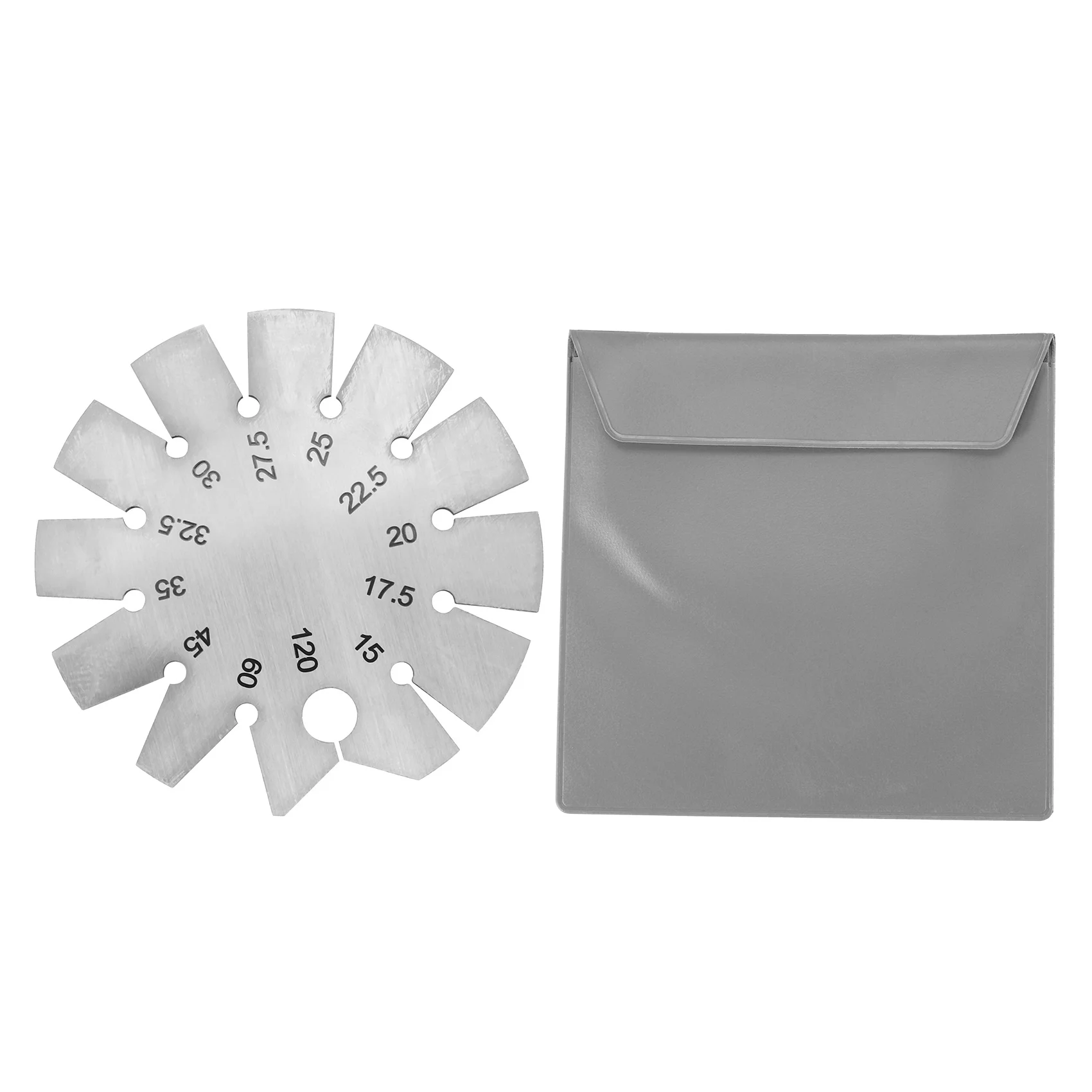 Bevel Gauge Axe Angle Round Shape Knife Finder Blade 15-120° for Measuring