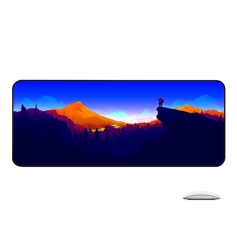 

Forest Firefighter Extended Pad Gaming Laptops Anime Mouse Mats Pc Accessories Desk Protector Mousepad Gamer Deskmat Mause Pads
