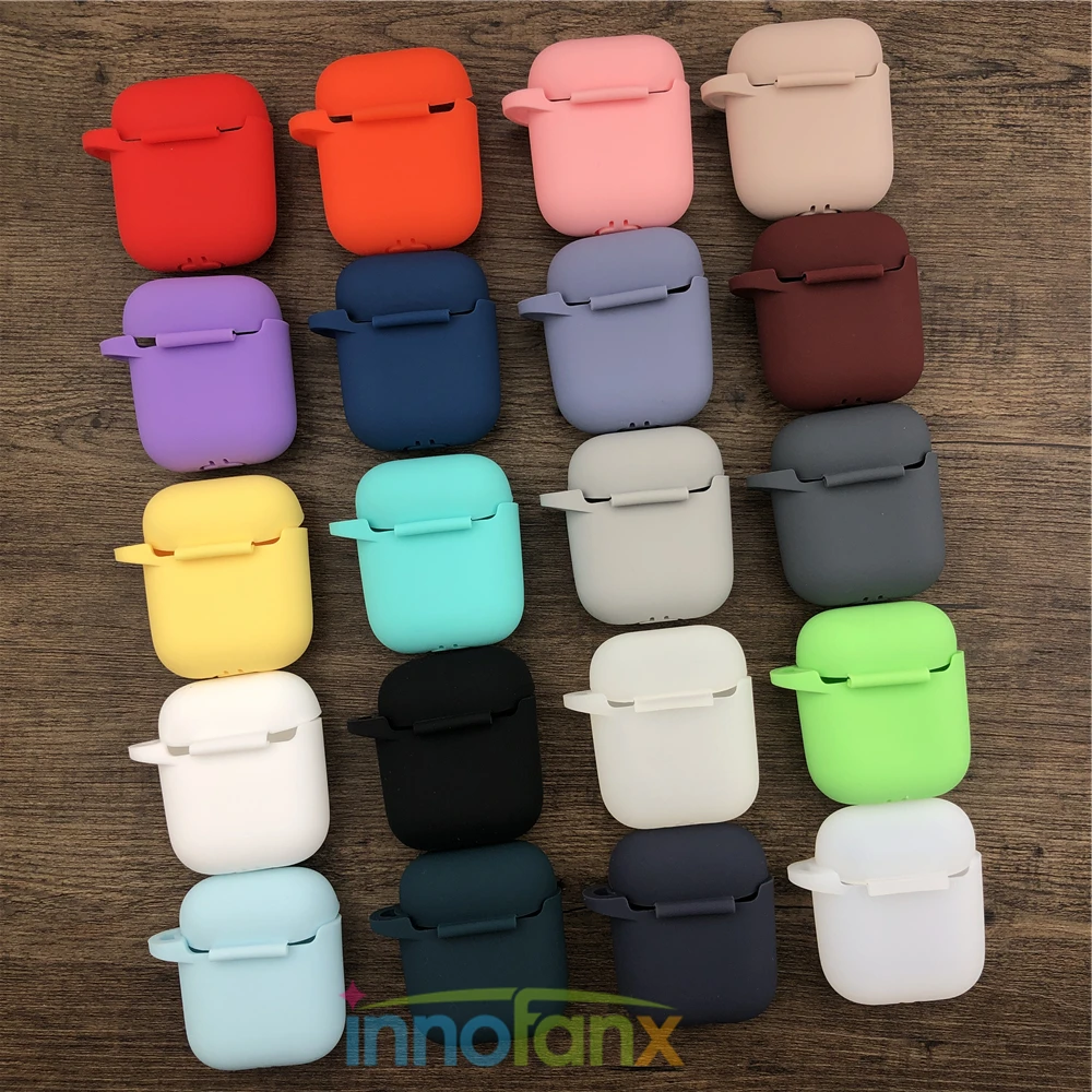 Силиконовые чехлы для наушников Airpods 2 20 цветов
