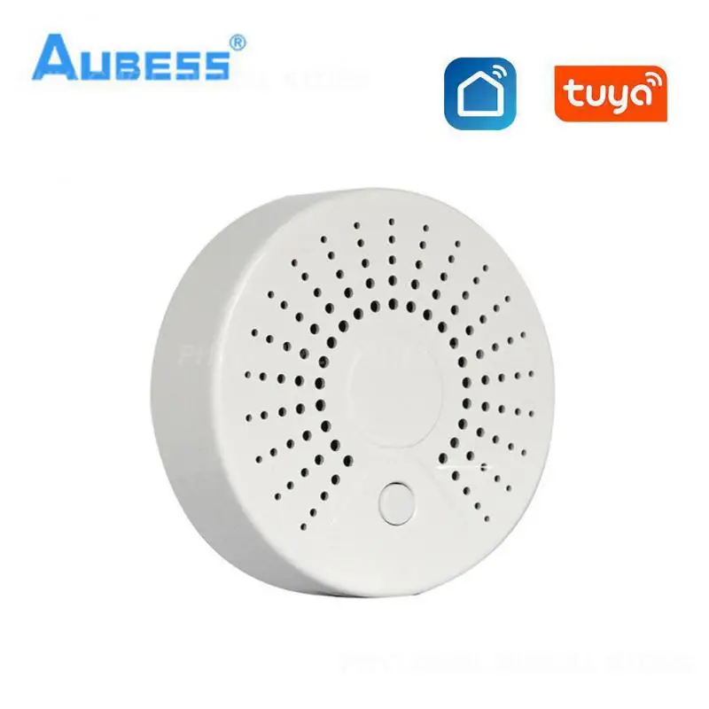 

Wireless Fire Alarm Detector Tuya Independent Smoke Alarm Sensor Remote Monitoring Wifi Smoke Detector Home Security Smart Life