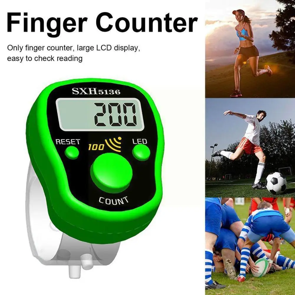 

Mini Digital LCD Electronic Digital Golf Finger Hand Held Counter Band Tactical Watch 1PC Equipment Tally Fit Row Count E9Z4