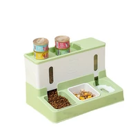 pet cat food water bowl dog automatic feeder with storage high quality safe material supplies