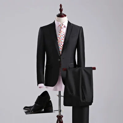 

Мужской Блестящий Модный Блейзер, Свадебный костюм для шафера с брюками, 2 шт., костюмы для выступлений, дешевые блейзеры