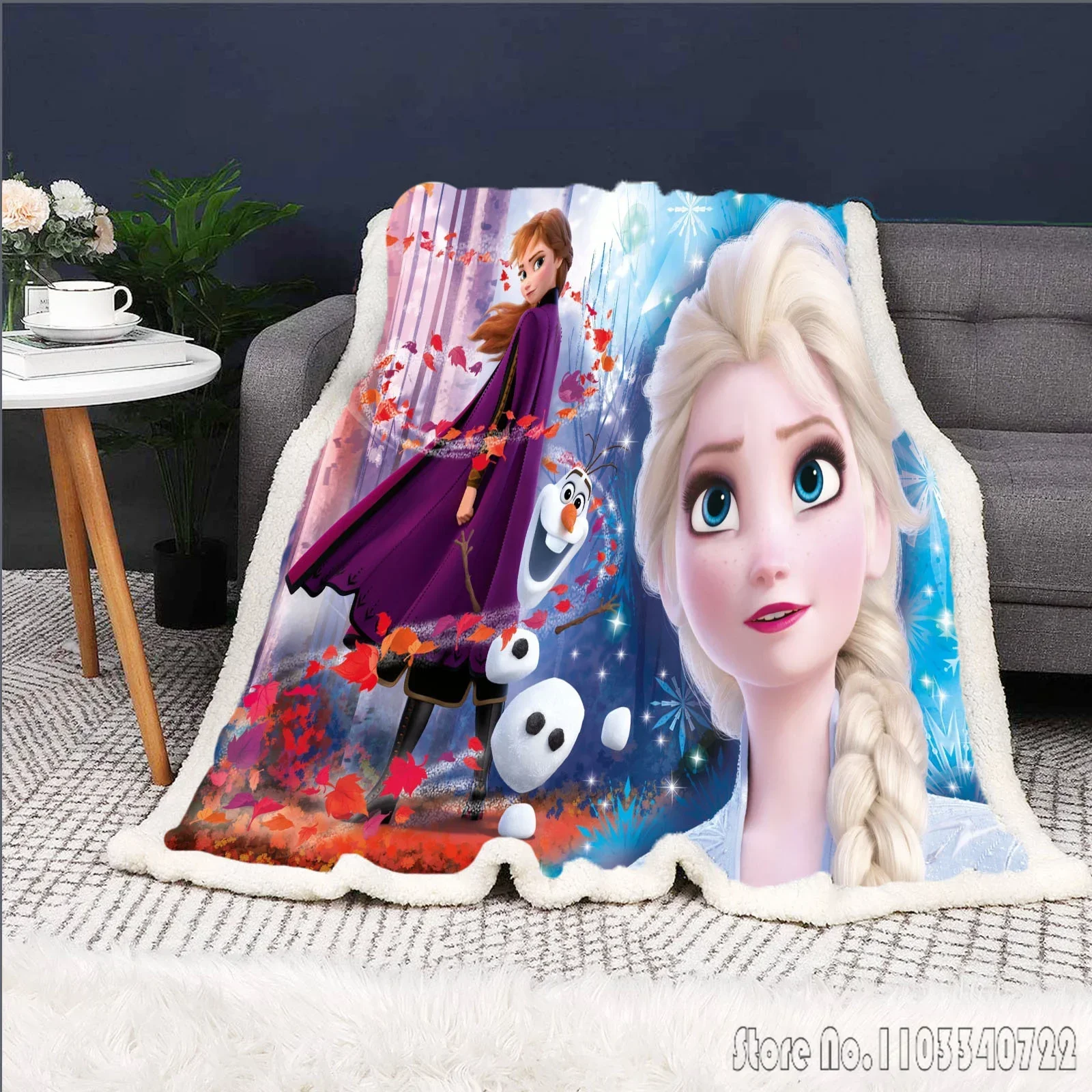 Одеяло Холодное сердце принцесса Эльзы Олаф милое одеяло с изображением