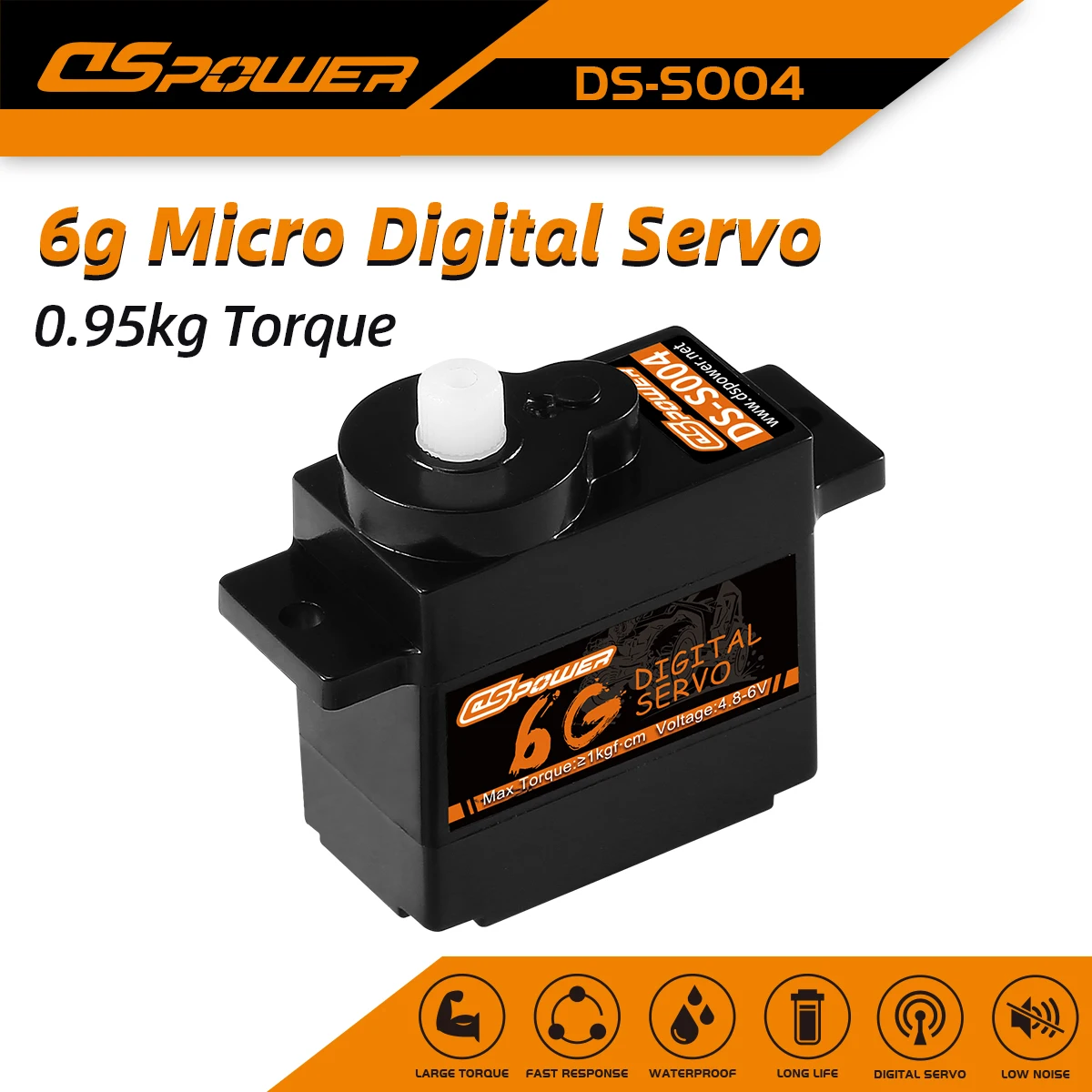 

DSpower 6g Micro Digital Servo Plastic Gear Mini Servos for RC Car WLtoys k969 k989 k999 Mini Q Airplane Fixwing ROBOT
