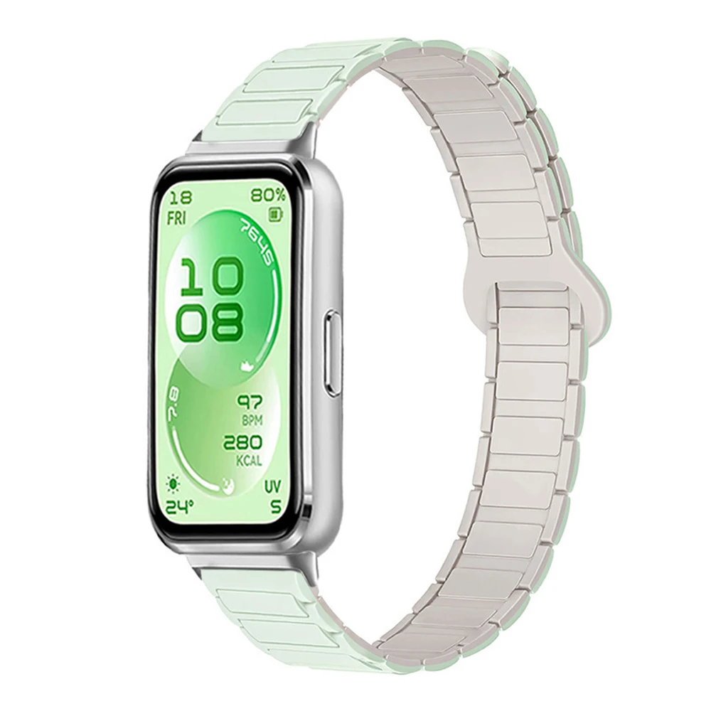 Фото Магнитный ремешок для Huawei Band 11 Pro, силиконовый браслет для Huawei Band 11/10/9/8, ремешок для часов Huawei Band 11 Pro №5