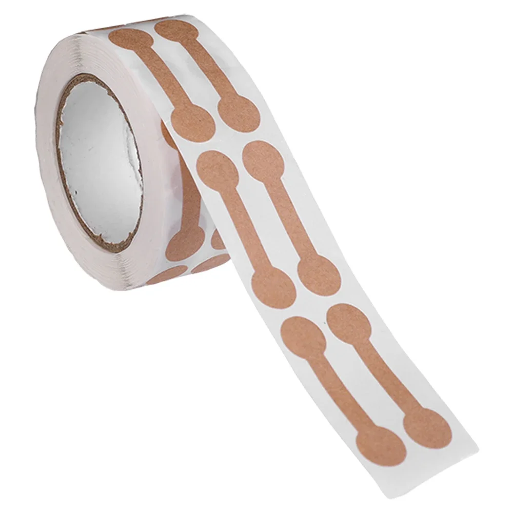 

500 шт., крафт-бумага, белые ювелирные изделия, ценник, самоклеящаяся круглая наклейка на штангу, сделай сам, экспонированная этикетка, инструмент для кольца, браслета, ожерелья