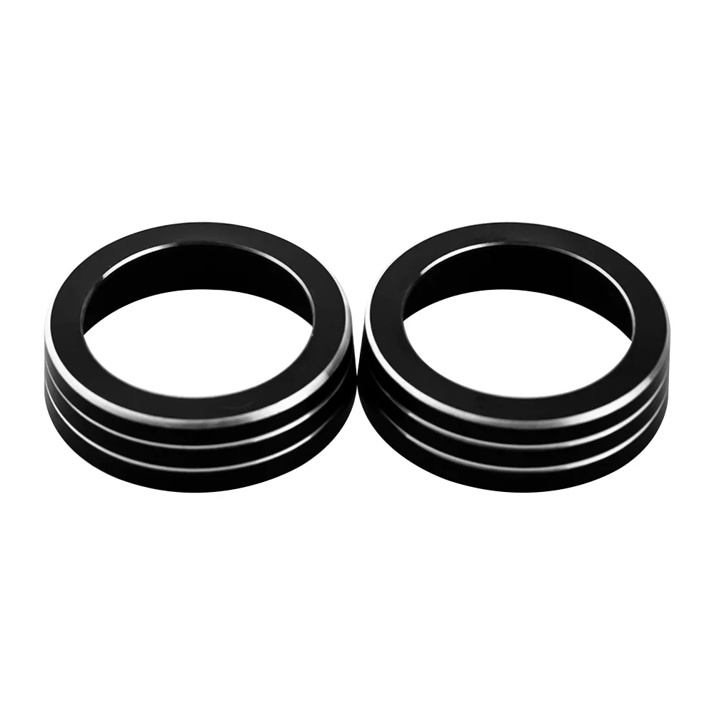 

2 шт. алюминиевые кнопки переключателя кондиционера переменного тока, накладка на крышку для Honda Civic 10-го поколения 2016 2017 2018, кольцо управления, ручка, декоративное кольцо