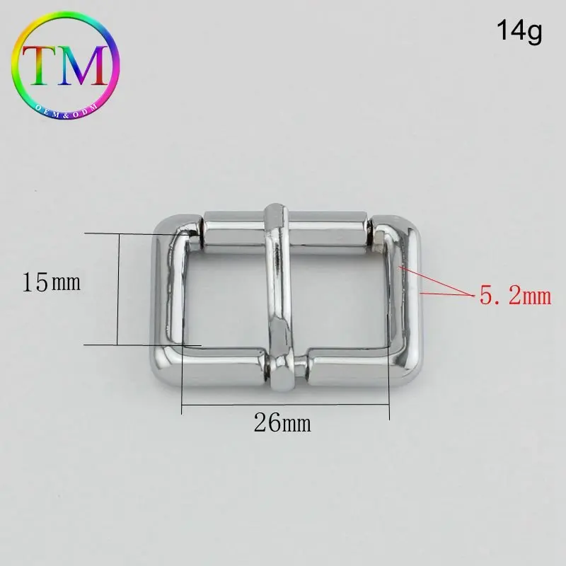 10-50Pcs 6Colors Metal Single Pin Buckle Handbag Strap Square Ring Adjuster Buckle For Belt Leather Craft Accessories