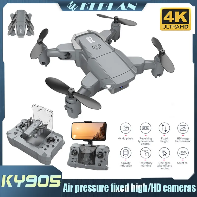 

New KY905 Mini Drone 4K HD Camera Wifi FPV Aerial Photography Foldable RC Helicopter Professional Quadcopter Toy