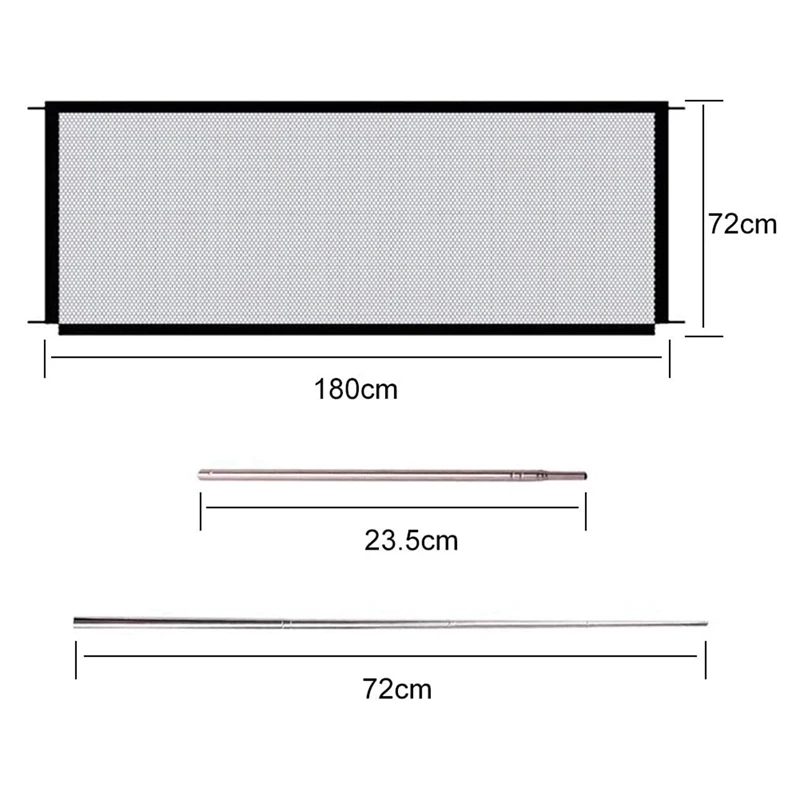 2X Household Dog Isolation Door Portable Folding Pet Fence Barrier Safety Net |