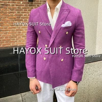 mens suit double breasted point lapel multi pocket jacket business formal men overalls office interview wedding groom blazer