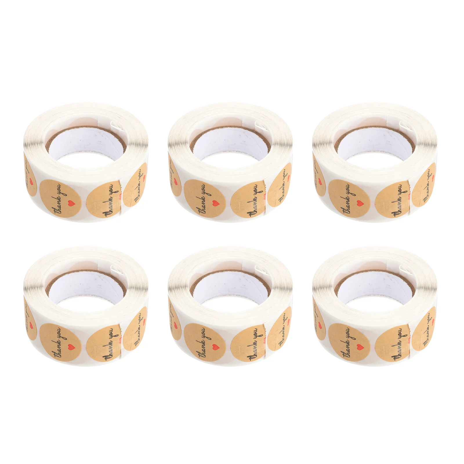 

6 Rolls Snack Bag Sealing Sticker Snack Bag Sealing Decal Candy Bag Decal