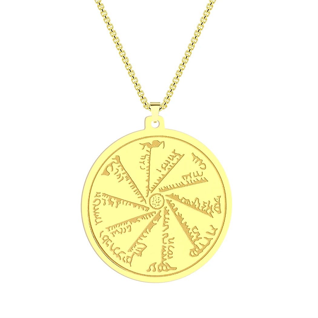 

Stainless Steel Ancient Jewish Universal Talisman Pendant Necklace Exquisite Jewelry Gift