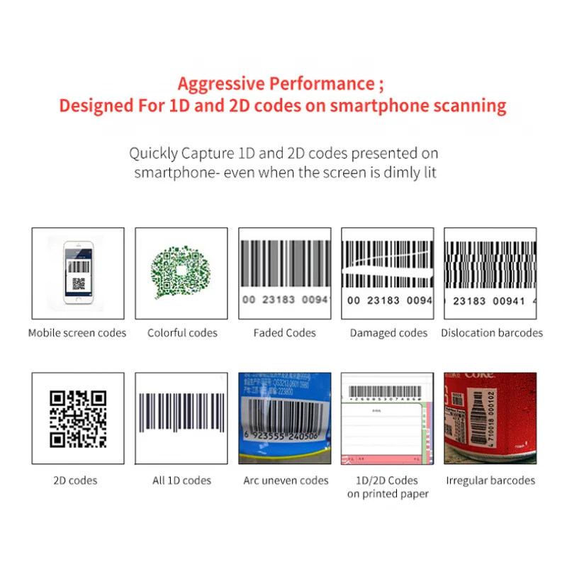 Фото Модуль сканера штрих-кодов 1D/2D, TTL/UART USB-KBW USB-POS VCP – Модуль считывания QR-кодов с автоматической регулировкой расстояния для интеграции в POS-системы №3