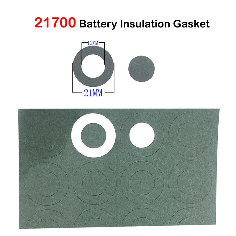 

21700 Li-ion Battery Insulation Gasket Barley Paper Battery Pack Cell Positive Electrode Insulated Pads hollow Insulating Gasket