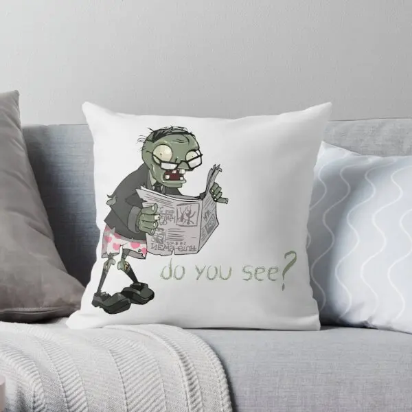 

Plants Vs Zombies Do You See Printing Throw Pillow Cover Bedroom Decorative Cushion Bed Car Fashion Hotel Pillows not include