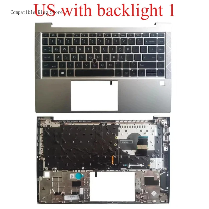 Фото Клавиатура P US/SP/LA/SP/FR для ноутбуков HP Elitebook 840 845 740 745 G7 G8, верхняя часть корпуса с подсветкой, M36312-001 M07090-001 №2