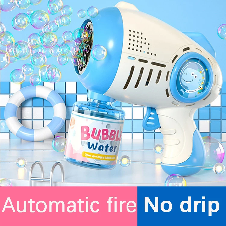 

Electric Bubble Machine Flashing Light Music Automatic Bubble Blower Soap Water Bubbles Maker Gun for Children Kid Outdoor Toys