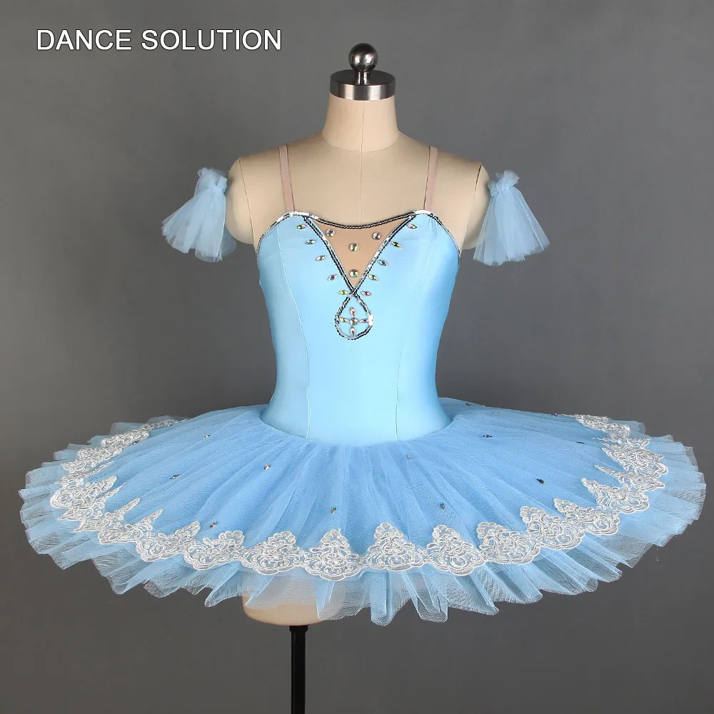 Профессиональное балетное платье-пачка лиф из спандекса с блинной юбкой-пачкой