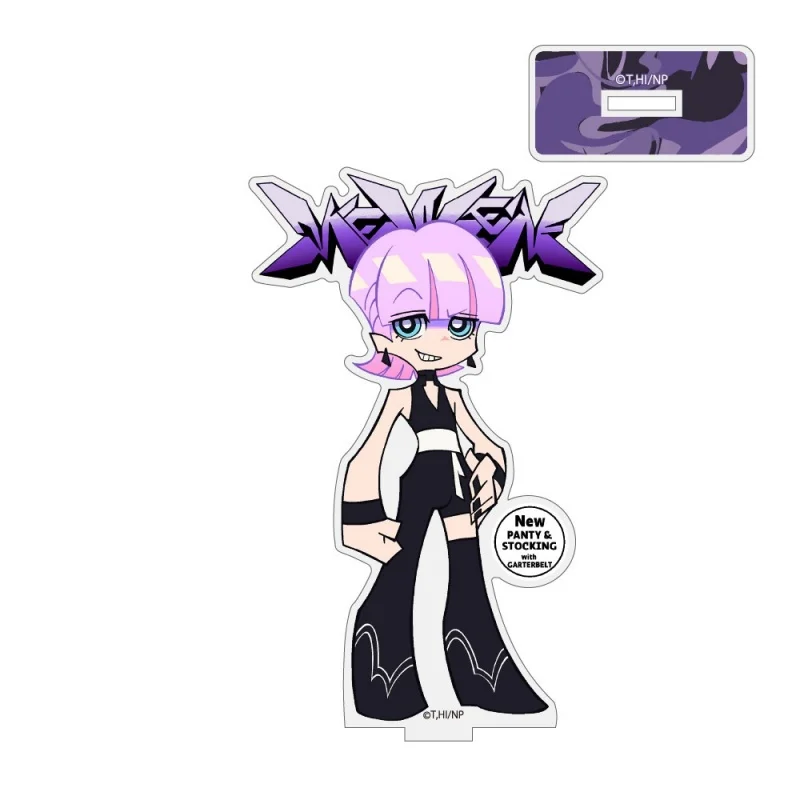 Акриловая подставка Panty & Stocking with Garterbelt — Ассорти персонажей, аниме-атрибутика, коллекционный настольный декор, брелок, подарок (art.: 3920dbb33ca59) - 3920dbb33ca59
