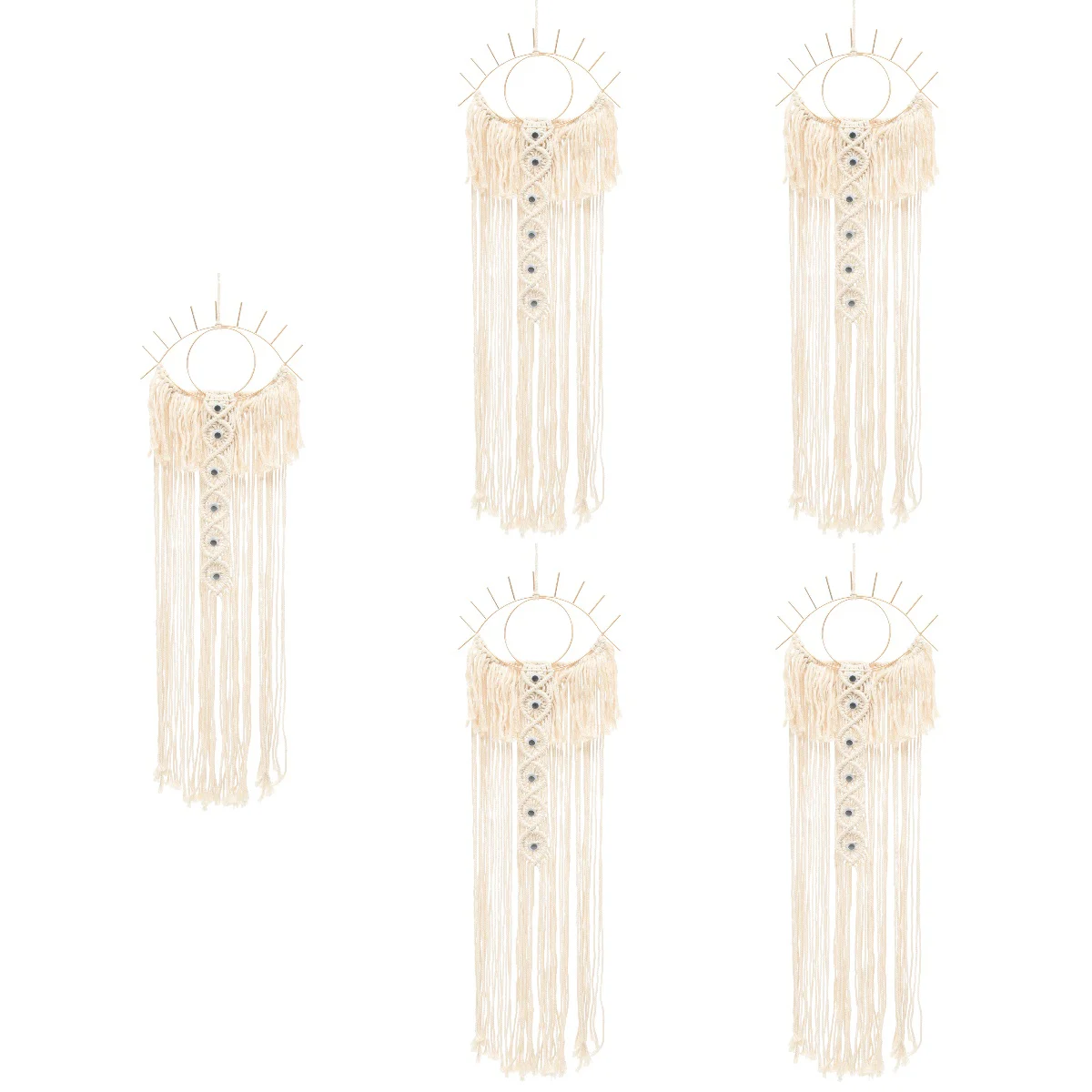 

5x Home Macrame Woven Decorative Wall Hanging Macrame Catcher Catcher Pendant