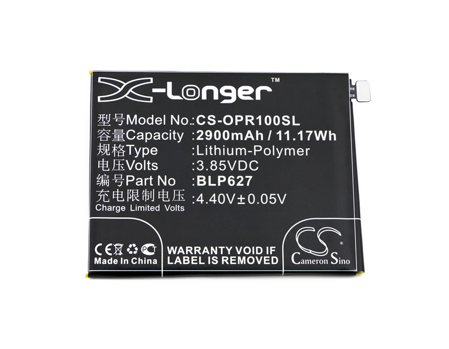 

Cameron Sino 2900mAh Battery BLP627 for OPPO R9sk