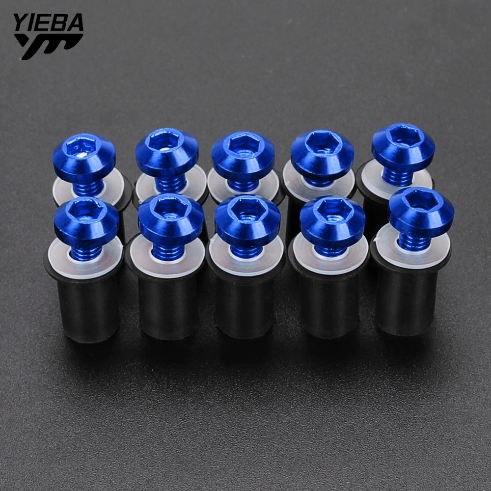 Для YAMAHA MT-09 MT-07 TRACER mt09 mt07 700 900 7/9 gt TENERE T7 M5 10 шт. 5 мм комплекты болтов для лобового
