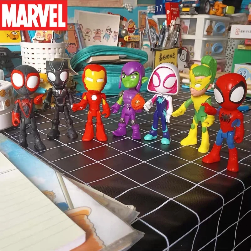 Original In Stoch Spiderman Superhero Spidey And His Amazing Friends Rhino Wrecker Vehicle Anime Action Figure Kids Gifts Toys