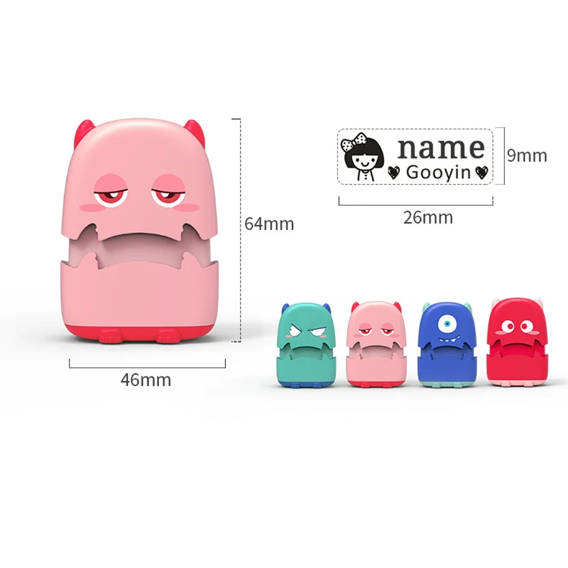 Custom-Made Stamp Baby Boys Girls DIY Toys For Children Customized Cute Animal Name Seal Student Clothes Chapter No Fade