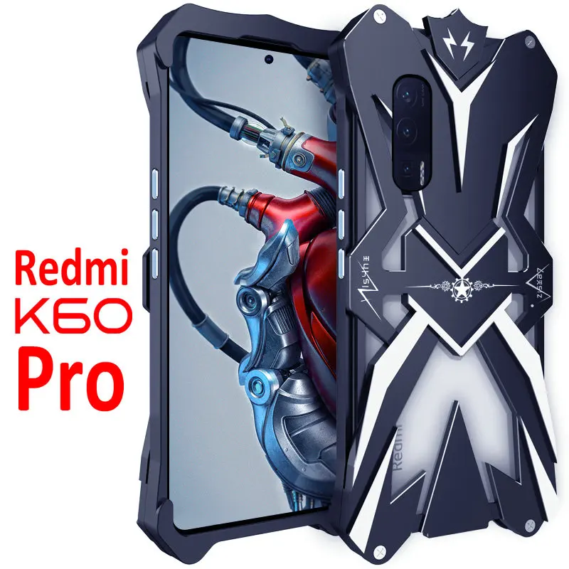 

Охлаждающий чехол для Redmi K60 PRO K60E, мощный ударопрочный винтовой металлический корпус для Xiaomi Redmi K60E K 60e K 60PRO, алюминиевый бампер