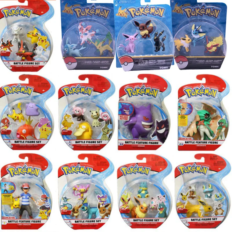 

Покемон Боевая Фигурка Набор Пикачу псик Литтен храп Eevee модель карманный монстр игрушка подарок декоративная коллекция