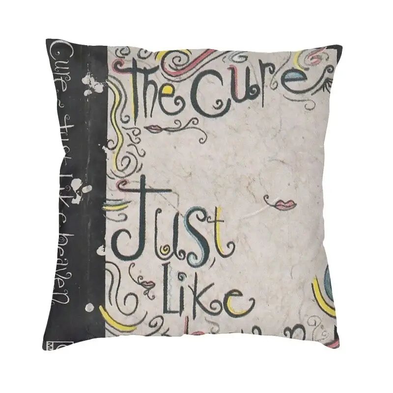 

Cure Printing Cushion Cover 40x40cm Home Decor Printing Music Rock Band Throw Pillow Case for Living Room Double Side