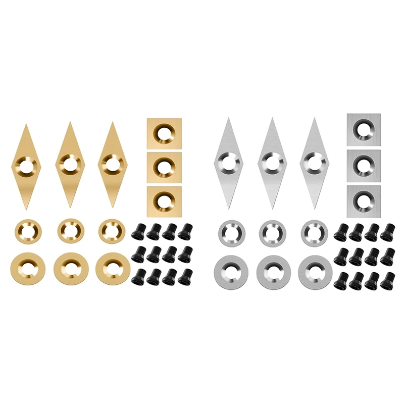 

Набор пластин из карбида вольфрама, набор из 12 сменных наконечников для токарного станка с винтами, подходит для большинства размеров