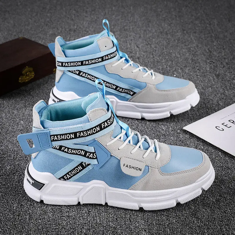 

2022 New Men Skateboarding Shoes High Top Cool Light Weight Sneakers Outdoor Athletic Shoes Man Breathable High Quality Shoes