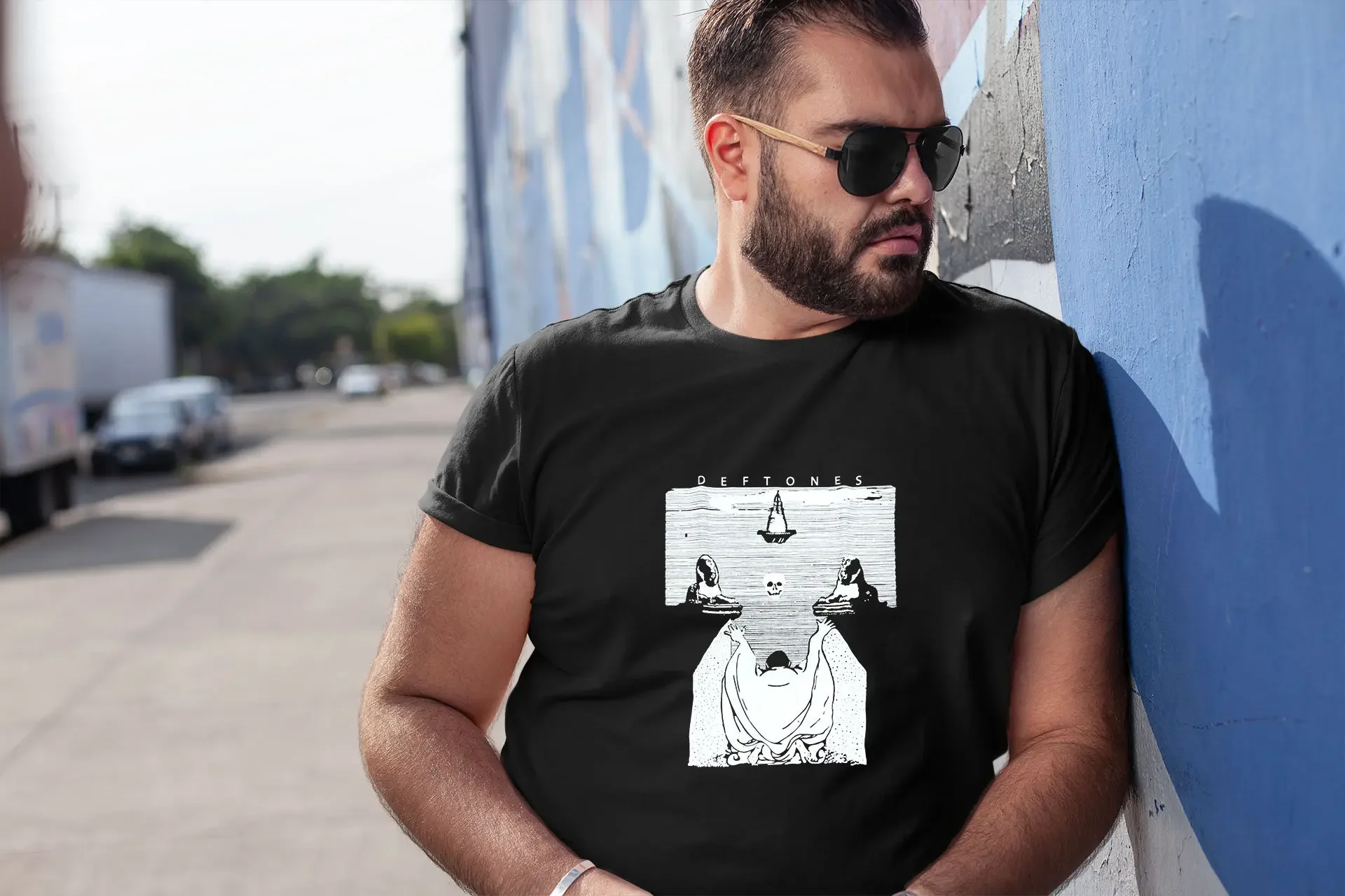 DEFTONES Rock Music Nu Metal Skull Tee Толстовка с капюшоном Футболка длинными рукавами Майка