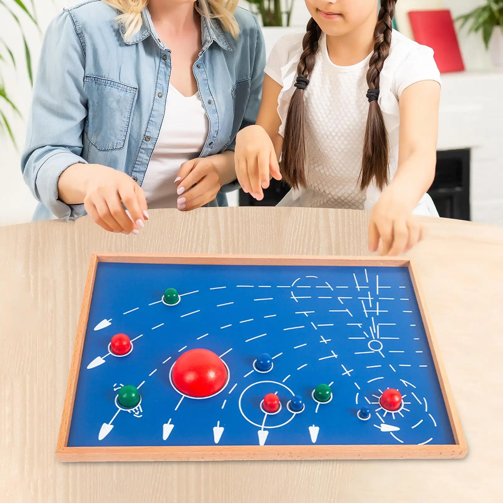 

Wooden Planet Stem Educational Planet Matching Game for Kids Toddlers Children