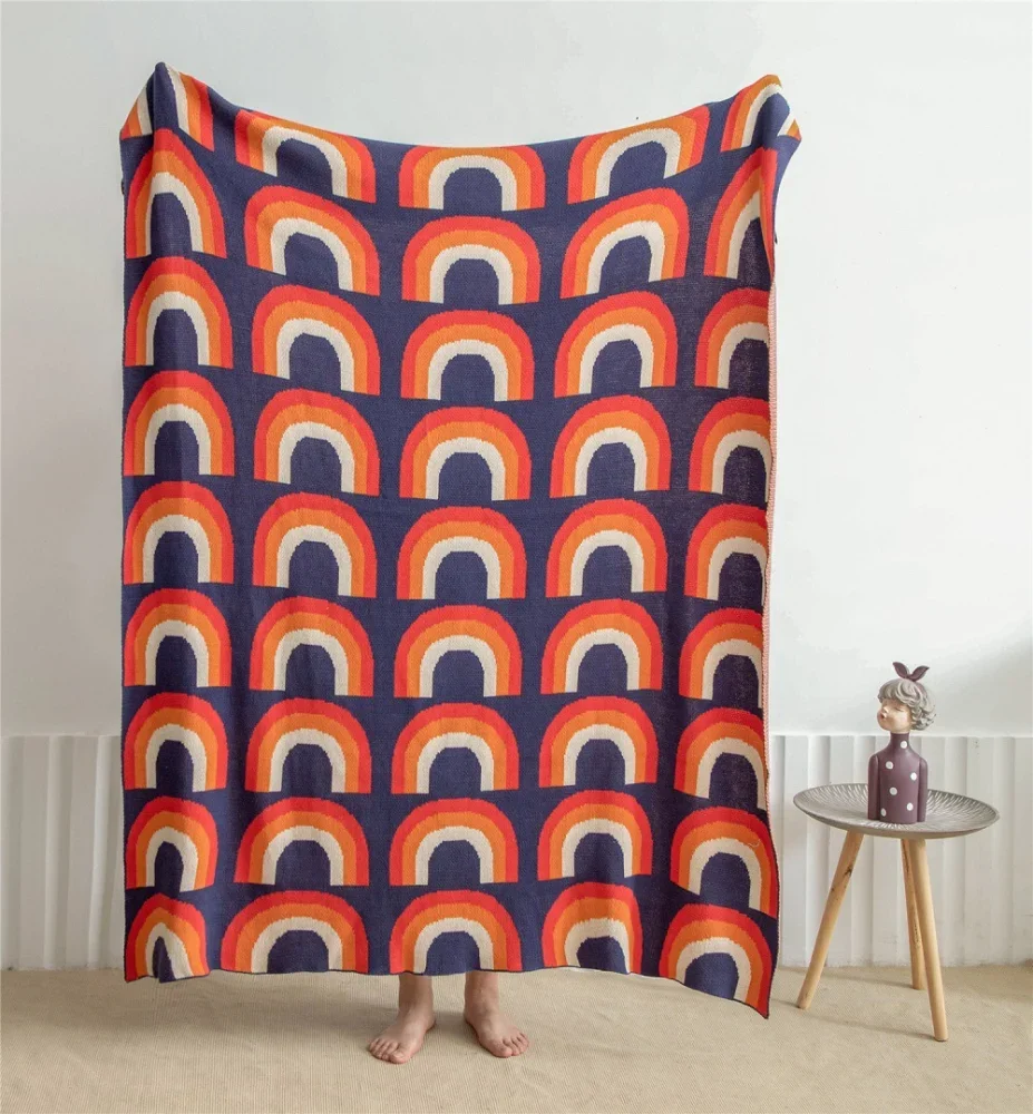 

Nordic Cotton Wool Blanket Napping Blanket Cover Blanket