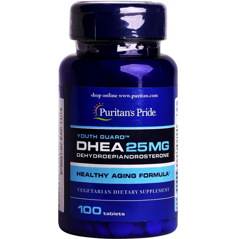 Free Shipping Original Pride DHEA 25Mg 100 Tablets Mood & Stress Promotes Balanced Hormone Levels that Decline with Age