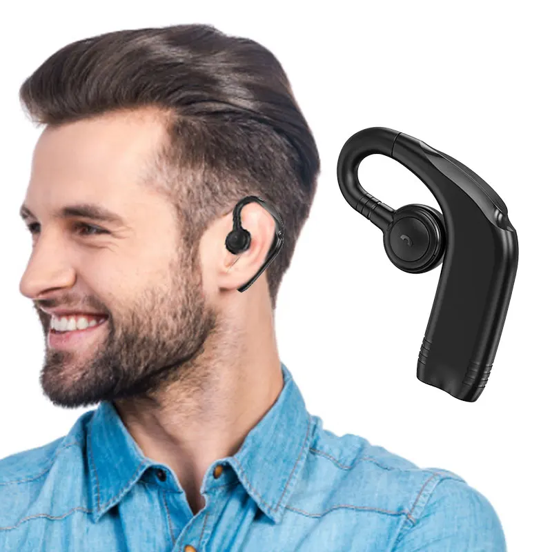 

Single Ear BT Headset Business Wireless Headset Waterproof Wireless Headphones With Noise Canceling Mic Lightweight Headset For
