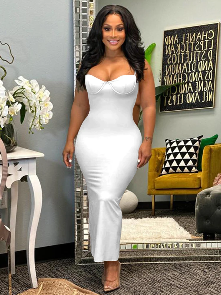 

Luxury Sleeveless Backess Midnight Birthday Club Dress Women Strapless Spaghetti Strap Fitness Wrap Vintage Prom Party Dresses