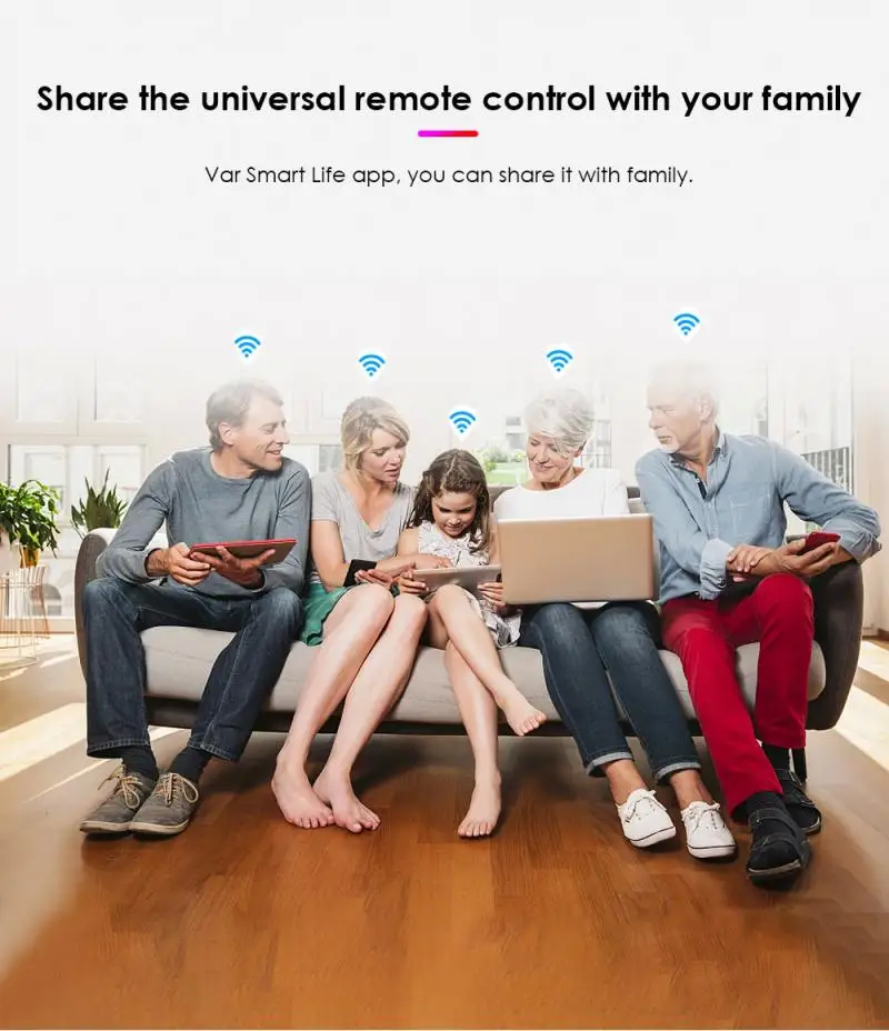 Универсальный ИК-пульт дистанционного управления для телевизора DVD AUD AC Smart Life