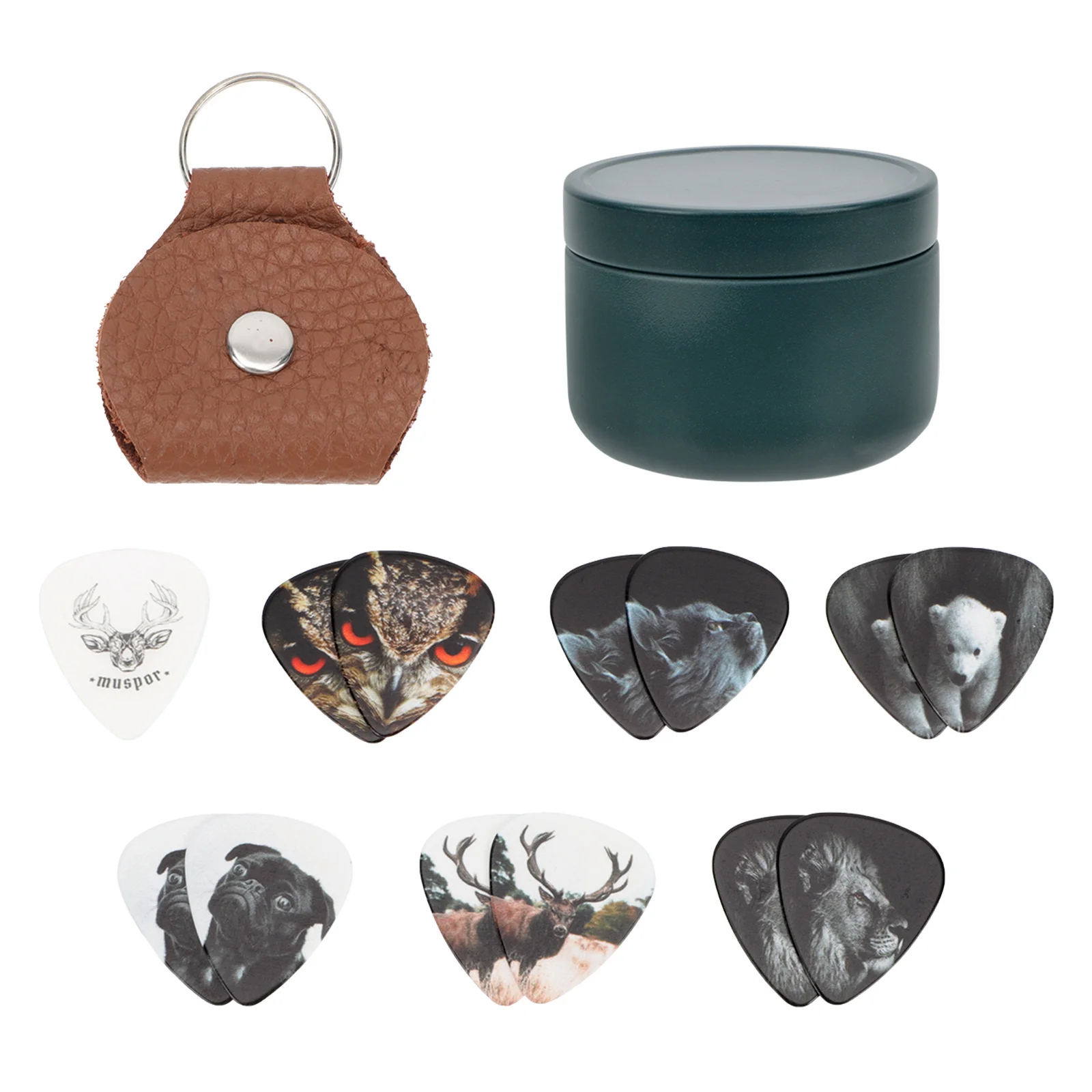 

1 Set Guitar Pick Sleeve Plectrums Storage Box Guitar Pick Box Storage Sleeve