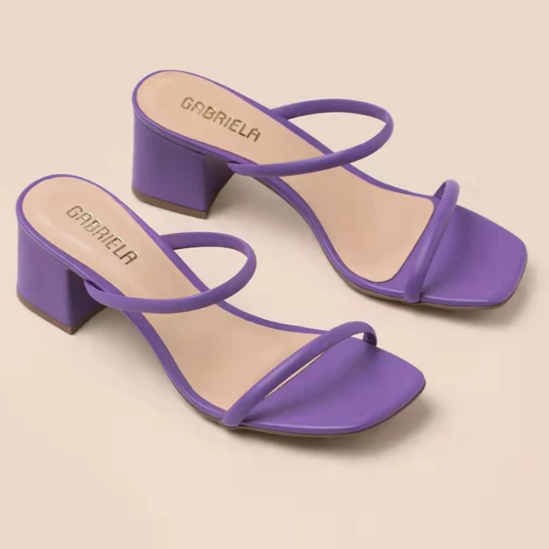 

Women Thick Slippers Summer Sandals 2022 New Sexy Fashion Pumps Casual Flip Flops Women Shoes Gladiator Slingback Mujer Slides