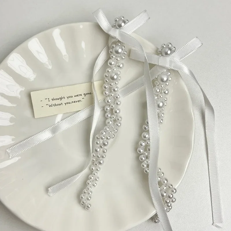 Женские серьги-ленты ручной работы Draweye корейские модные украшения с кисточками