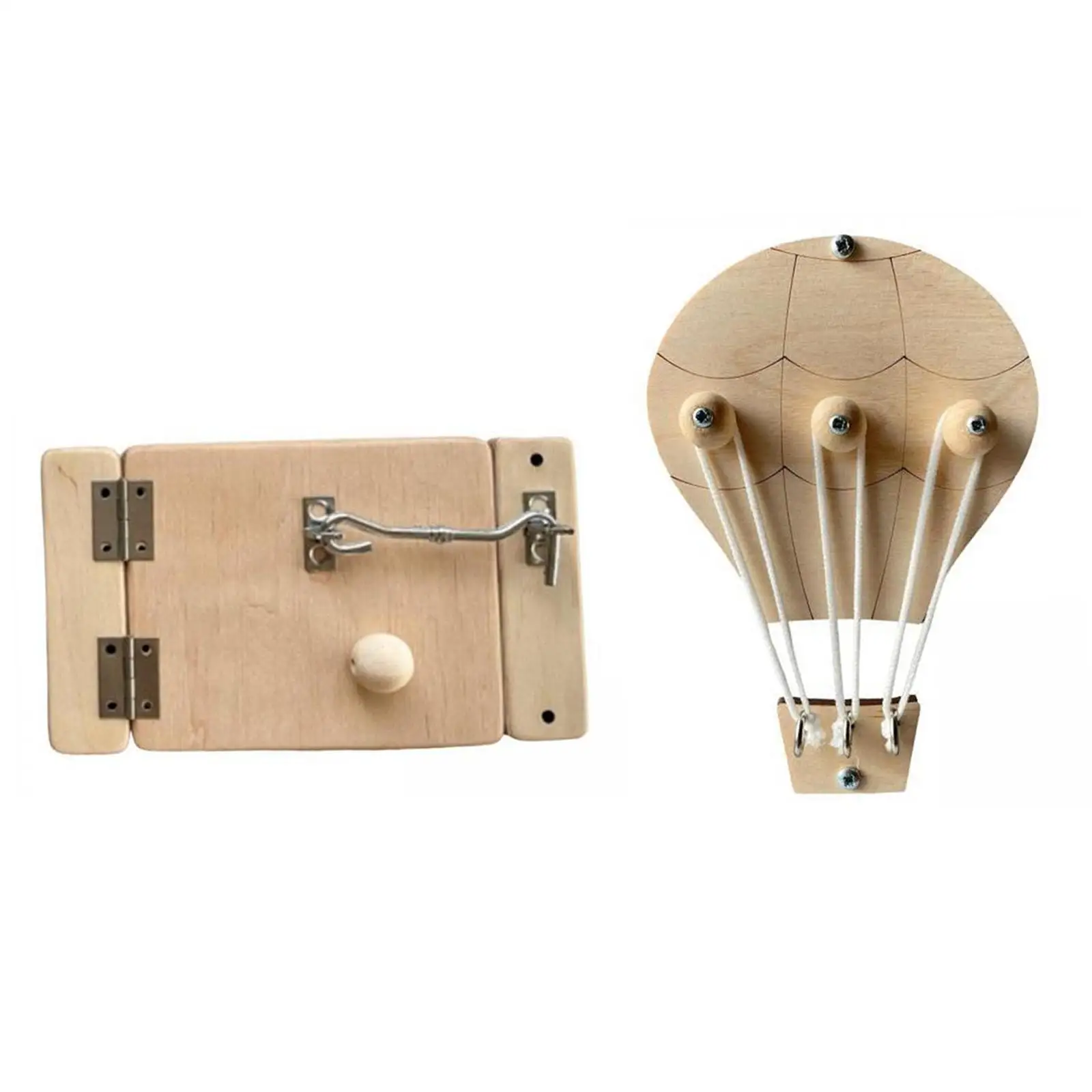 

2x Wooden Busy Board DIY Parts Montessori Basic Skill for Kids Toddlers