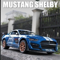 diecast car model 124 mustang shelby viper gt500 alloy model diecast childrens toy vehicles kids gift collective mini car
