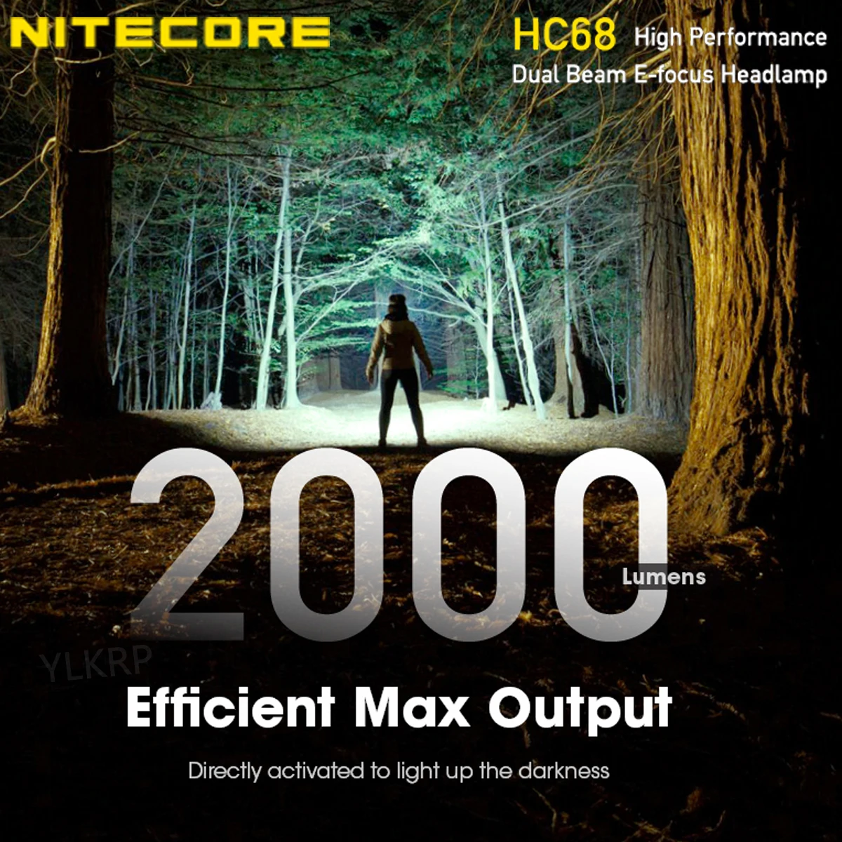 Фары NITECORE HC68 2000 люмен с расстоянием освещения 202 метров